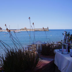 bahía de Collioure, en el Mediterráneo, al sur de Francia